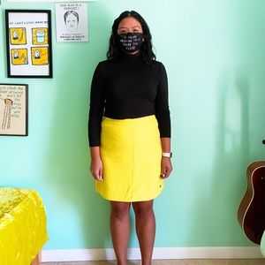 Marc Cain skirt wool in Yellow